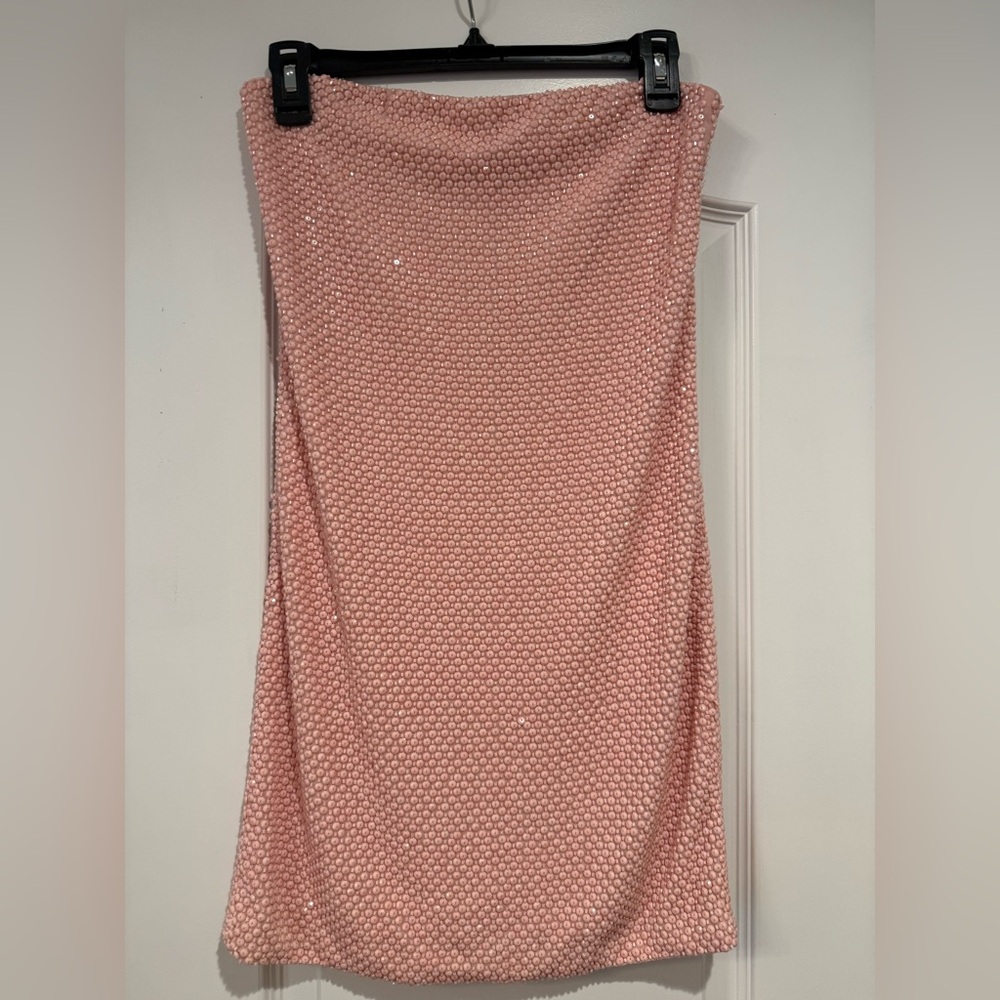 Alice + Olivia Pink Sequin Mini Dress